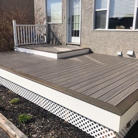 Rocky Harbour, Coastal Bluff TREX deck - Craftsman - Other - by Scully Custom Carpentry | Houzz Pallet Decking Ideas, Trex Porch, Pallet Decks, Trex Deck Colors, Modern Dining Room Lighting, Decking Ideas, Multi Level Deck, Wood Decking, Deck Colors