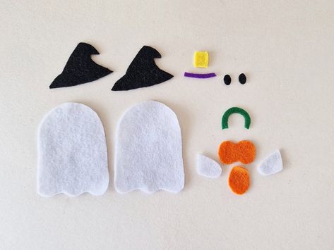 Diy Felt Applique, Felt Halloween Crafts, Soiree Ideas, Felt Ghost, Halloween Felt Crafts, Ghost Craft, Ghost Crafts, Cute Halloween Decorations, Fun Halloween Crafts