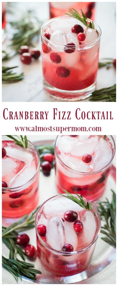 Cranberry Fizz Cocktail Recipe. This refreshing winter cocktail is sure to be a hit this holiday season. Easy Winter Cocktails, Cranberry Cocktail Recipe, Cranberry Recipe, Cranberry Fizz, Fizz Cocktail, Winter Cocktails Recipes, Spicy Cocktail, Winter Cocktail, Cranberry Cocktail