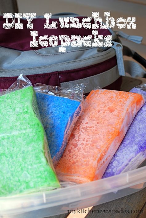 Lunch Box Ice Pack Lunch Box Ice Packs, Homemade Ice Pack, Ice Packs For Coolers, Diy Lunchbox, Lunch Box Hacks, Diy Ice Pack, Diy Lunch, Boiled Chicken Breast, Lunch Box Cooler