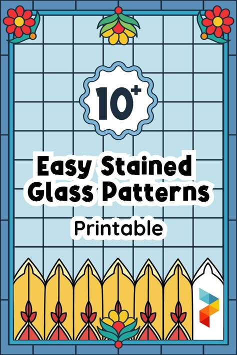 Easy Stained Glass Patterns Painted Glass Patterns, Wine Glass Stained Glass Pattern, How To Stain Glass Windows, Easy Glass Mosaic Patterns, Easy Stained Glass Projects Free Printable, Art Deco Stained Glass Patterns Simple, Leaded Stained Glass Patterns, Simple Mosaic Patterns Templates Free Printable, Easy Stained Glass Suncatchers