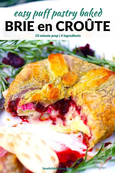 Paper Collage Art Ideas, Baked Brie Puff Pastry, Baked Brie Cranberry, Cranberry Baked Brie, Collage Art Ideas, Cranberry Appetizer, Brie En Croute, Cranberry Orange Relish, Brie Cranberry