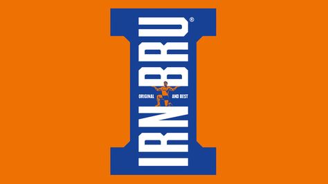 IRN-BRU — The Dieline - Branding & Packaging Tumbler Sayings, Irn Bru, Yoga Logo Design, Yoga Logo, Branding Packaging, Iron Maiden, Aberdeen, Brand Packaging, Brand Design