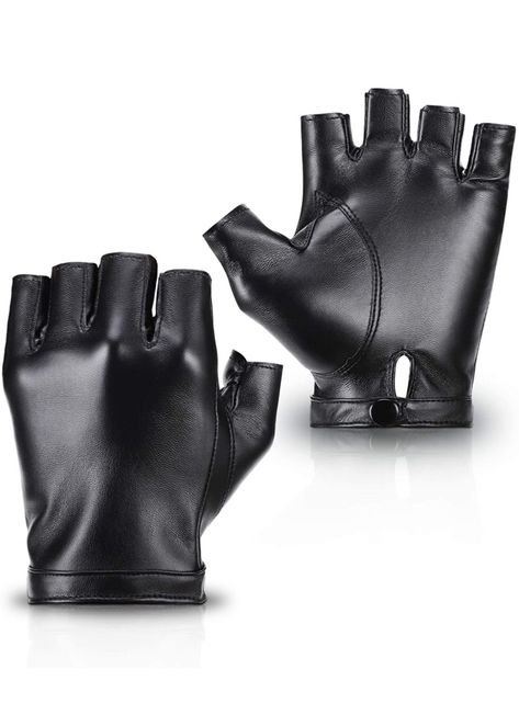 Gloves Aesthetic, Fingerless Leather Gloves, Black Fingerless Gloves, Leather Fingerless Gloves, Leather Gloves Women, Hand Gloves, Black Leather Gloves, Driving Gloves, Black Gloves