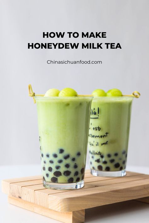 honeydew milk tea is a lovely fruity bubble tea with a lovely green color. It is creamy, sweet with a little bitter taste. Honeydew Boba Tea Recipe, Honeydew Milk Tea Recipe, Honey Dew Boba, Hot Bubble Tea, Honeydew Boba Tea, Honeydew Recipe, Honeydew Boba, Honeydew Milk Tea, Summer Mocktail