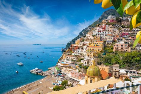 Amalfi Coast Wallpaper Desktop, Amalfi Coast Travel Guide, Landscape Italy, Amalfi Coast Itinerary, Amalfi Coast Travel, Best Honeymoon Destinations, Rome Tours, Italy Landscape, Italy Painting