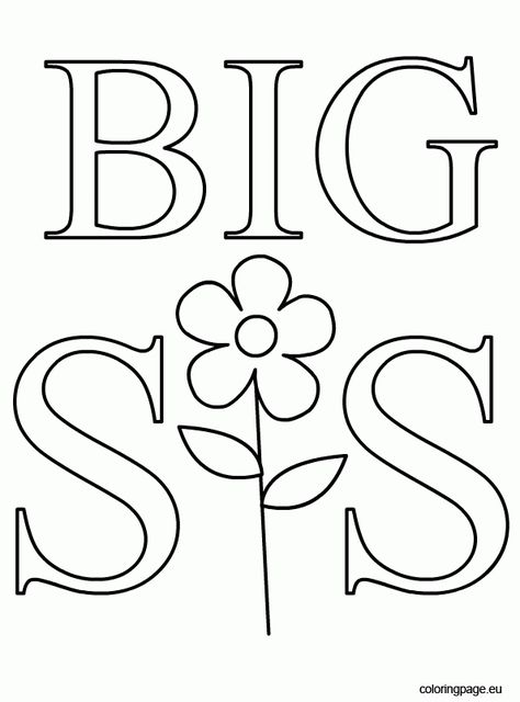 https://coloringhome.com/coloring-page/1682594 Sister Coloring Pages, Teachers Inspiration, Big Sister Kit, I Love You Sister, Love You Sis, Happy Birthday Coloring Pages, Cricut Htv, Dinosaurs Preschool, Love Articles