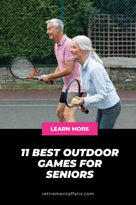 Outdoor Games for Seniors Senior Fitness Games, Games For Seniors, Ideas For Seniors, Fitness Games, Senior Living Activities, Sports Ideas, Door Games, Senior Day, Fun Outdoor Games