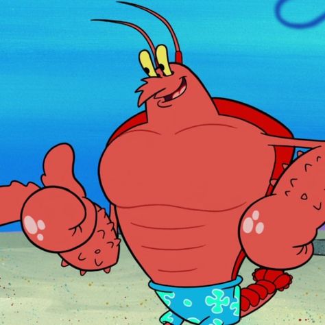 Larry Lobster, Spongebob Pfp, Larry The Lobster, Spongebob Characters, Bubble Buddy, Lobster Art, Spongebob Cartoon, Spongebob Drawings, Squidward Tentacles