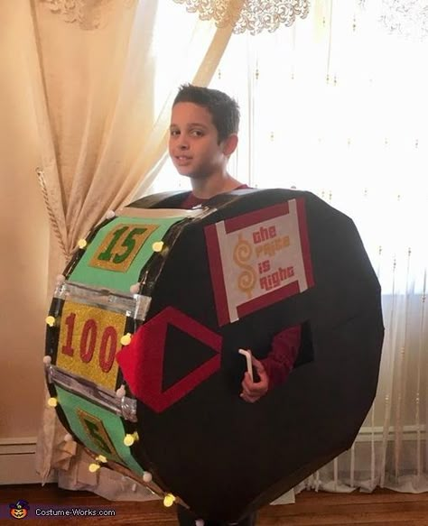 The Price Is Right Wheel Diy, Diy Price Is Right Wheel Costume, Price Is Right Wheel Costume Diy, Price Is Right Wheel Costume, The Price Is Right Halloween Costume, Diy Price Is Right Costume, Wheel Of Fortune Costume, The Price Is Right Costume, Price Is Right Wheel Diy