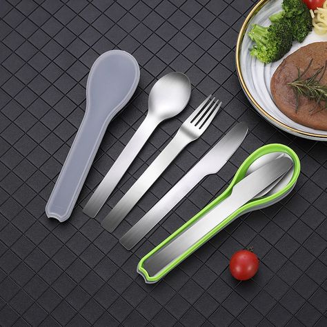 Smarter Shopping, Better Living! Aliexpress.com Cheap Dinnerware Sets, Portable Dishwasher, Travel Utensils, Spoon Knife, Stainless Steel Cutlery, Spoon Fork, Stainless Steel Flatware, Tableware Set, Utensil Set