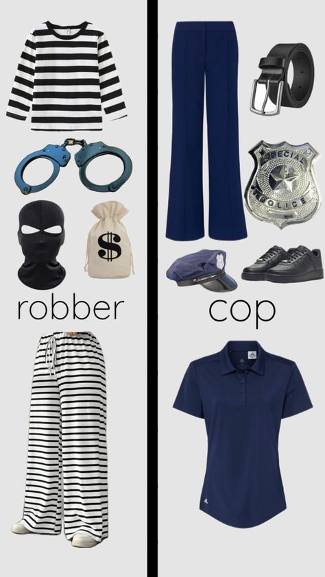 #halloween #copsandrobbers #police #robbers #fyp Cops And Robbers, Group Costumes, Halloween