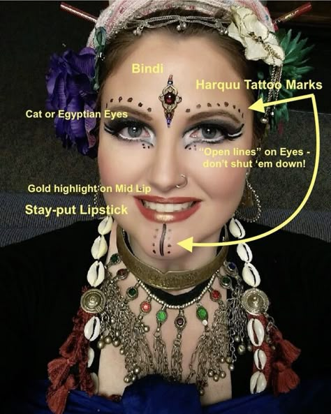 My Culture Is Not A Costume, Romani Makeup, Belly Dance Makeup, Small Wave Tattoo, Belly Dancing Classes, Egyptian Eye, Fusion Belly Dance, Bellydance Costume, Performance Makeup