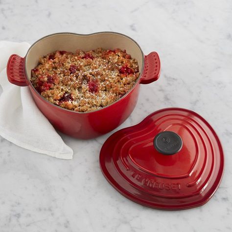 Pin for Later: 35 Heart-Shaped Kitchen Tools Every Foodie Needs For Valentine's Day Le Creuset Cast-Iron Heart-Shaped Dutch Oven, 2 Qt. Le Creuset Cast-Iron Heart-Shaped Dutch Oven, 2 Qt. ($200, originally $290) Le Creuset Heart, Le Creuset Red, Oven Design, Le Creuset Cast Iron, Le Creuset Cookware, Iron Heart, Keep Food Warm, Oven Cooking, Cast Iron Cookware