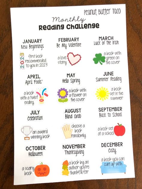 Intellectual Wallpaper, Monthly Reading Challenge, Reading Bucket List, Book Bujo, Reading Spaces, Reading Stickers, Book Printables, Reading List Challenge, List Stickers