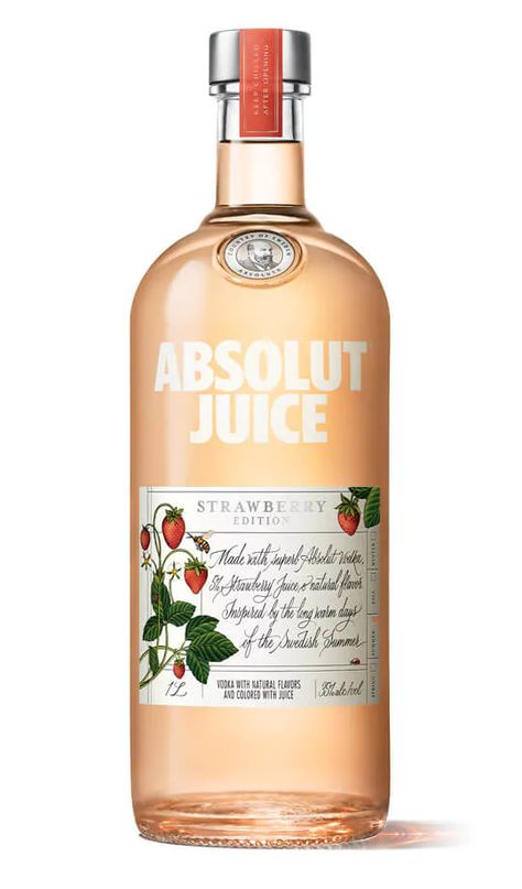 Luxury Vodka, Alcohol Design, Absolut Elyx, Lunch Saludable, Pretty Alcoholic Drinks, Strawberry Vodka, Vodka Soda, Gifts 2022, Yummy Alcoholic Drinks