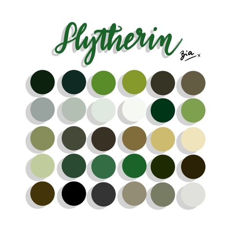 Slytherin Colour Palette, Slytherin Palette, Loki Color Palette, Slytherin Color Palette, Colors With Hex Codes, Hogwarts House Colors, Procreate Palette, Slytherin Crest, Harry Potter Logo