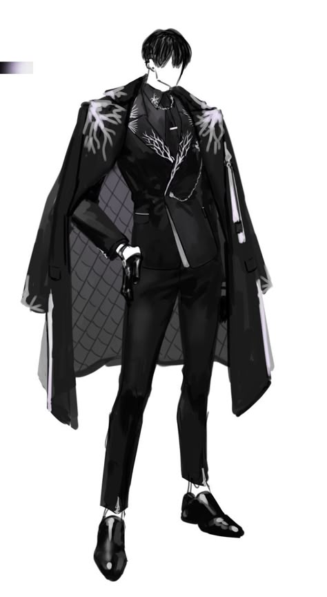 Victorian Style Men Outfit, Victorian Style Suit Men, Cool Villain Outfits Male, Suits Men Drawing Character Design, Gothic Villain Outfits, Dark Royal Outfits Male, Villain Suit Male, Hot Male Outfits Drawing, Villain Outfit Ideas Male