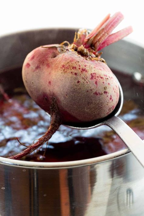 Learn how to cook beets with four easy methods like steam, boil, and two ways to roast them. Healthy dishes can be created using this incredible ingredient and I'm going to cover the basic techniques to maximize flavor. #beets #cooking #howto #salad Shrimp Creole Recipe Easy, How To Cook Beetroot, How To Boil Beets, Butternut Squash Pizza, Cooking Beets, Boiling Sweet Potatoes, Raw Beets, Fresh Beets, Beet Hummus