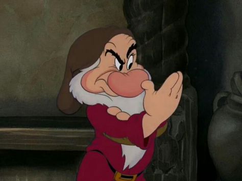 . Grumpy Snow White, Disney Dudes, Snow White 1937, Animated Movies Characters, Cartoons Group, Disney Princess Movies, Snow White And The Seven Dwarfs, The Seven Dwarfs, Geek Humor