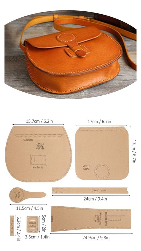 Small Leather Purse Pattern, Making Leather Bags Tutorials, No Sew Leather Bag Pattern, Leather Bag Template, Small Leather Projects Ideas, Leather Purses Diy, Simple Leather Bag Pattern, Leather Bags Handmade Pattern, Leather Purse Pattern