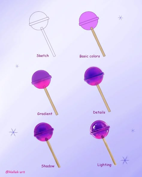 Lollipop Digital Art, Candy Gore Tutorial, How To Draw Food Digital, Lollipop In Mouth Drawing Reference, How To Draw Lollipop, Lolipop References Drawing, Lollipop Reference Drawing, Salute Hand Reference, How To Draw A Lollipop