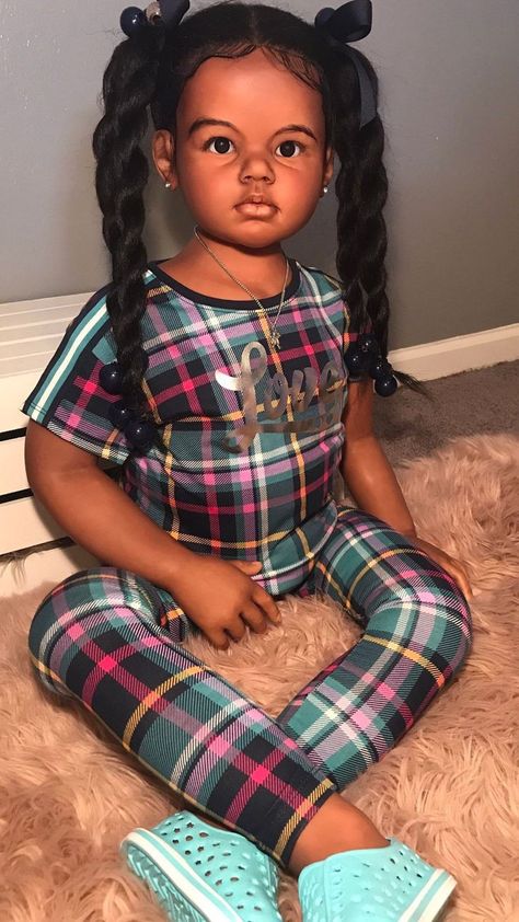 Reborn Babies Black, Custom Reborn Dolls, Doll Hairstyle, Reborn Child, Real Looking Baby Dolls, African American Baby Dolls, Reborn Toddler Girl, Life Like Baby Dolls, American Baby Doll