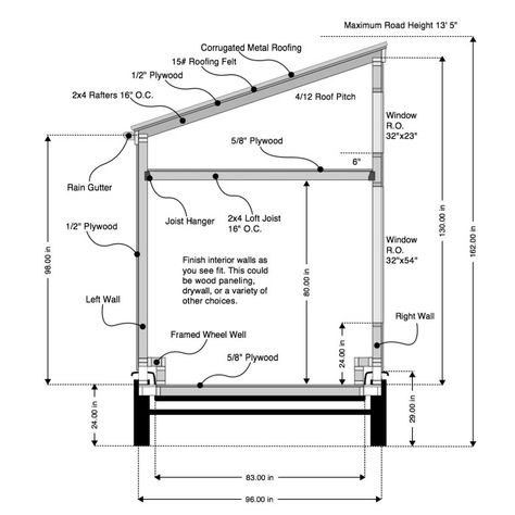 Tiny House Trailer Plans, Tiny House Plans Free, Design Casa Piccola, Free House Plans, Tiny House Loft, Tiny House Plan, House Loft, Tiny House Trailer, Tiny House Floor Plans