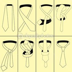 Instructions without words Simple Tie Knot, Simpul Dasi, Tie A Necktie, Grey Suit Men, Hippie Aesthetic, Learning Websites, Making Life Easier, Mens Outfit Inspiration, Twilly