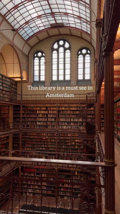 Welcome to the largest and oldest historical art library in the Netherlands ! How stunning it is 😍 Save it for your visit | Instagram Library Aesthetic, Art Library, Amsterdam Netherlands, Historical Art, The Unexpected, Uncharted, Book Nooks, Travel Inspo, Hidden Gems