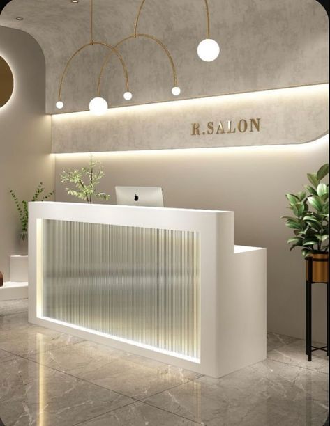 Beauty Spa Decor, Med Spa Front Desk, Beauty Reception Desk, Beauty Clinic Reception, Beauty Spa Interior Design, Beauty Salon Reception Area, Spa Front Desk, Medspa Interior Design, Spa Reception Design