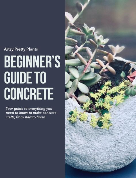 Available to buy on SendOwl Concrete Pigment, Diy Concrete Planters, Basic Skills, Concrete Crafts, Cement Crafts, Solve Problems, Concrete Planters, Pretty Plants, Concrete Diy