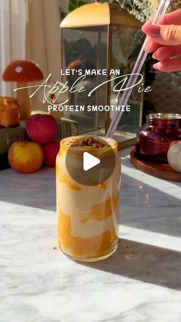 Melanie Phillips on Instagram: "Apple picking season is here 🍎 and even if you’re not heading out to the orchard anytime soon, here’s a healthy and delicious Apple Pie protein smoothie that you won’t want to miss! 

In previous years I’ve made this with fresh apples but this year I decided to try it with unsweetened cinnamon applesauce and the smoothie texture was ✨perfection✨

Save this recipe to try later:
✨ 1/2 frozen banana
✨ 1 cup unsweetened cinnamon applesauce 
✨ 1/4 cup rolled oats 
✨ 1 tbsp chia seeds 
✨ 1 serving vanilla protein powder
✨ 1 tsp apple pie spice 
✨ 1 cup almond milk 
✨ ice

Drizzle your glass with peanut butter, pour in blended ingredients and top with your favorite granola. If you want more sweetness you can always add a date or more banana! 

REMINDER — click the Cinnamon Applesauce, Apple Picking Season, Apple Pie Smoothie, Apple Pie Spice, Vanilla Protein Powder, Smoothie Shakes, Fresh Apples, Apple Picking, Protein Smoothie