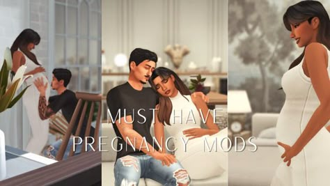 GegeSims Sims 4 Pregnancy, Sims Pregnant, Mods Sims 4, Sims Poses, Pregnancy Cravings, Sims Ideas, Sims4 Cc, Pregnancy Test, Pregnant Belly