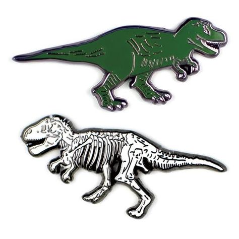 T. rex and T. rex fossil – can you dig it? Wear your heart on your sleeve and inspiration on your lapel! Our colorful die-cast Enamel Pins feature historical figures, cultural icons, and big ideas. They’re packaged in sets of two with rubber pin backs that really hold on. Each pair of Enamel Pins not only speaks to eac Cheyenne Aesthetic, T Rex Fossil, All Dinosaurs, Dinosaur Skeleton, Museum Store, Jewish History, Big Ideas, Story Inspiration, Pin Backs