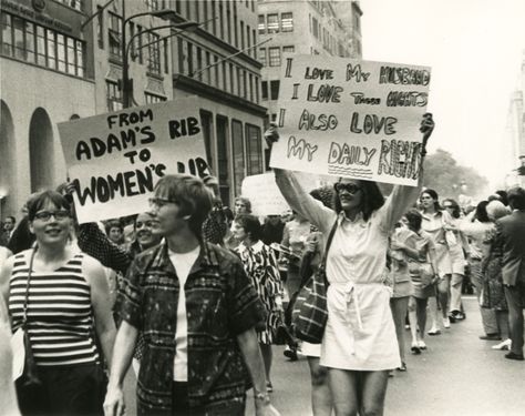 The 1970 Women’s March for Equality in NYC. Photograph by Eugene Gordon, PR 248, New-York Historical Society, 78775d. Visual Argument, 70s Moodboard, Womens Protest, 1960s Britain, The House On Mango Street, Second Wave Feminism, Thesis Presentation, Protest Poster, What Is Feminism