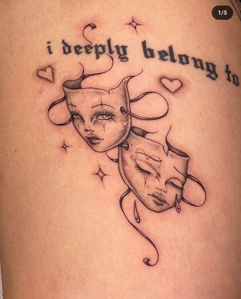 Rip Tattoos For Mom, Thigh Piece Tattoos, Smile Now Cry Later, Girl Thigh Tattoos, Tattoo Themes, One Piece Tattoos, Latest Tattoos, Tatuaje A Color, Beautiful Tattoo