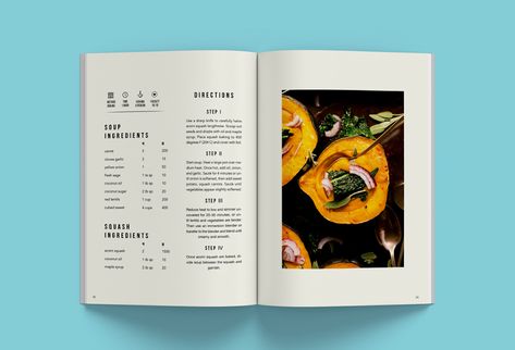 Magazine projects | Photos, videos, logos, illustrations and branding on Behance Cookbook Design Layout, Cookbook Layout, Recipe Layout, Recipe Graphic, Cook Book Ideas, Logo Design Boutique, Recipe Design, Recipe Book Design, 잡지 레이아웃