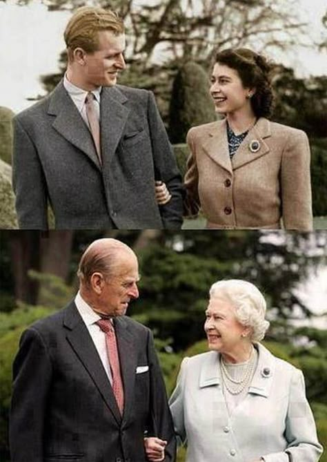 Prince Philip is all smiles and enjoys the sunshine as he returns to royal duties - hellomagazine.com Old Couple In Love, Ratu Elizabeth, Vévodkyně Kate, Rainha Elizabeth Ii, Reine Elizabeth, Elisabeth Ii, Old Couples, Prince Phillip, God Save The Queen