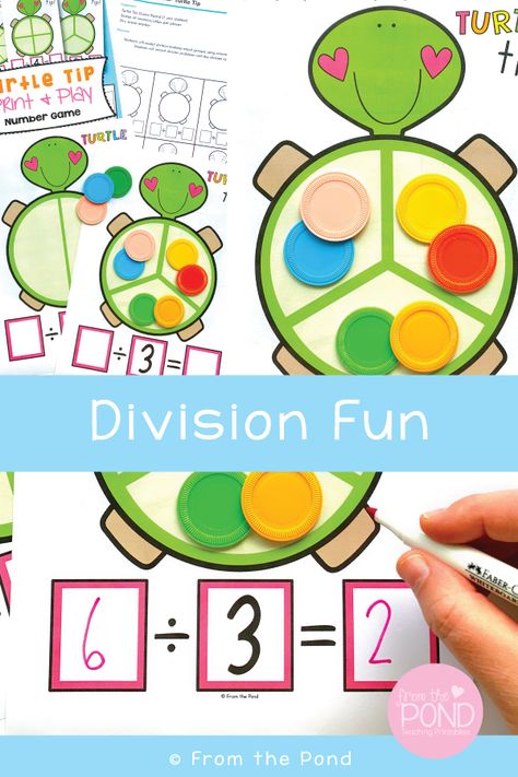 Fun Division Activities, Division Activity For Grade 2, Third Grade Division Activities, Division Activities 3rd Grade, Divide Math, Division For Kids, Division Problems, Division Math, Division Activities