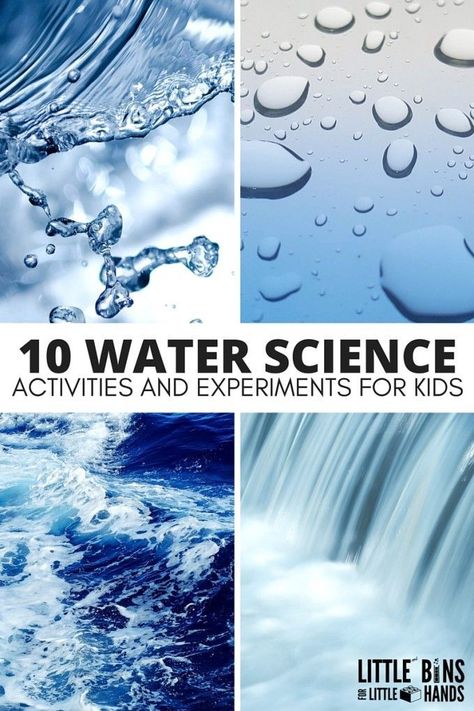 Fun water science activities for kids that are perfect for home, school, or camp. Engaging ways to explore water through science, technology, engineering, and math with preschool, kindergarten, and early elementary age kids. Preschool Science Experiments, Water Experiments For Kids, Water Science Experiments, Water Experiments, Experiments Kids, Science Camp, Summer Science, Experiments For Kids, Christmas Turkey