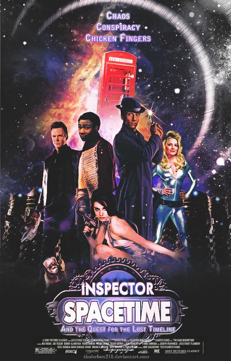 #Community Poster - Inspector Spacetime: Quest for the Lost Timeline Inspector Spacetime, Community Memes, Community Tv Show, Community Tv, Community Show, Dan Harmon, Fan Poster, Mary Sue, Nerd Love