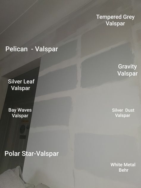 Valspar Grey Paint Colors, Valspar Gray Paint, Valspar Paint Colors Gray, Valspar Gray, Light Grey Paint, Silver Leaf Painting, Valspar Paint, Light Gray Paint, Grey Paint