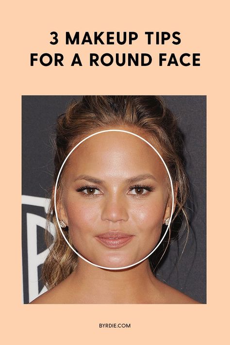 How to make your round face look slimmer with makeup. #face #facebeauty #facemakeup #makeup #womensbeauty Round Face Makeup Tips, Makeup Tips Round Face, Contour For Round Face, Makeup Reference, How To Apply Bronzer, Makeup Tips For Brown Eyes, Circle Face, Hairstyle For Chubby Face, Round Face Makeup