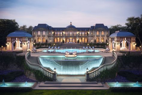 Mansions Design, Interior Mansion, Cool Mansions, Huge Mansions, Big Mansions, House Mansion, Minecraft Mansion, Mansion Exterior, Huge Houses