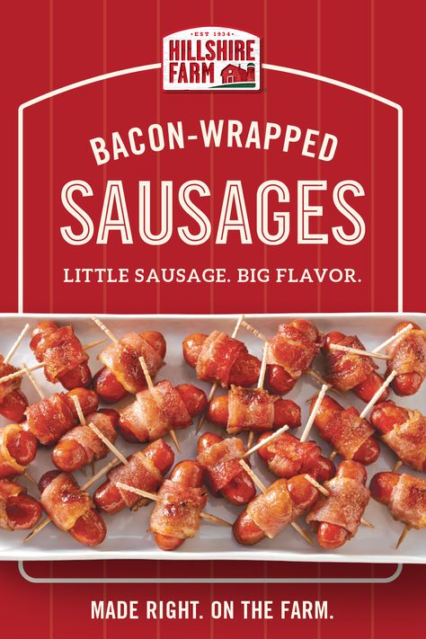 How do you make your appetizers the star of the party? Make them with Hillshire Farm® Lit’l Smokies® Cocktail Sausages. Lit'l Smokies Recipes, Food Recipes Air Fryer, Air Fryer Dinner, Bacon Wrapped Sausages, Smoked Sausage Recipes, Cocktail Sausages, Food Appetizers, Air Fryer Dinner Recipes, Interesting Food