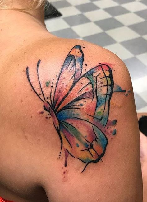 Wrist Tattoo Designs For Women, Nc Tattoo, Watercolor Butterfly Tattoo, Underboob Tattoo Designs, Butterfly Hand Tattoo, Unique Butterfly Tattoos, Butterfly Wrist Tattoo, Wrist Tattoo Designs, Butterfly Tattoo Meaning