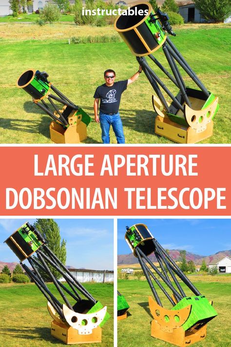 How To Build A Telescope, Home Observatory Astronomy, Homemade Telescope, Dobsonian Telescope, Telescope Craft, Diy Telescope, Stars Astronomy, Telescope Images, Weird Science