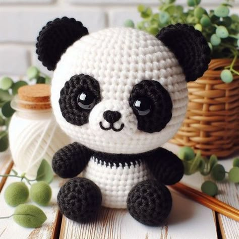 10 Exotic FREE Amigurumi Zoo Animals Crochet Patterns! | Swecraftcorner Crochet Mini Panda, Crochet Panda Pattern Free Amigurumi, Crochet Panda Pattern Free, Panda Amigurumi Free Pattern, Panda Crochet Pattern, Amigurumi Panda, Panda Craft, Crochet Keychains, Fathers Day Coloring Page