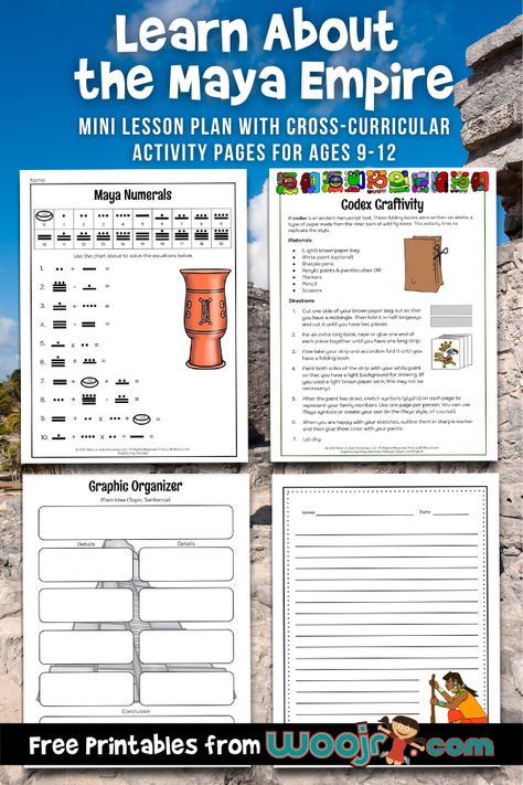 Mayan Unit Study, Mayans For Kids, Scooby Doo Games, Homeschool Methods, Maya Architecture, Teaching Hacks, 5th Grade Worksheets, Core Knowledge, Mayan Civilization